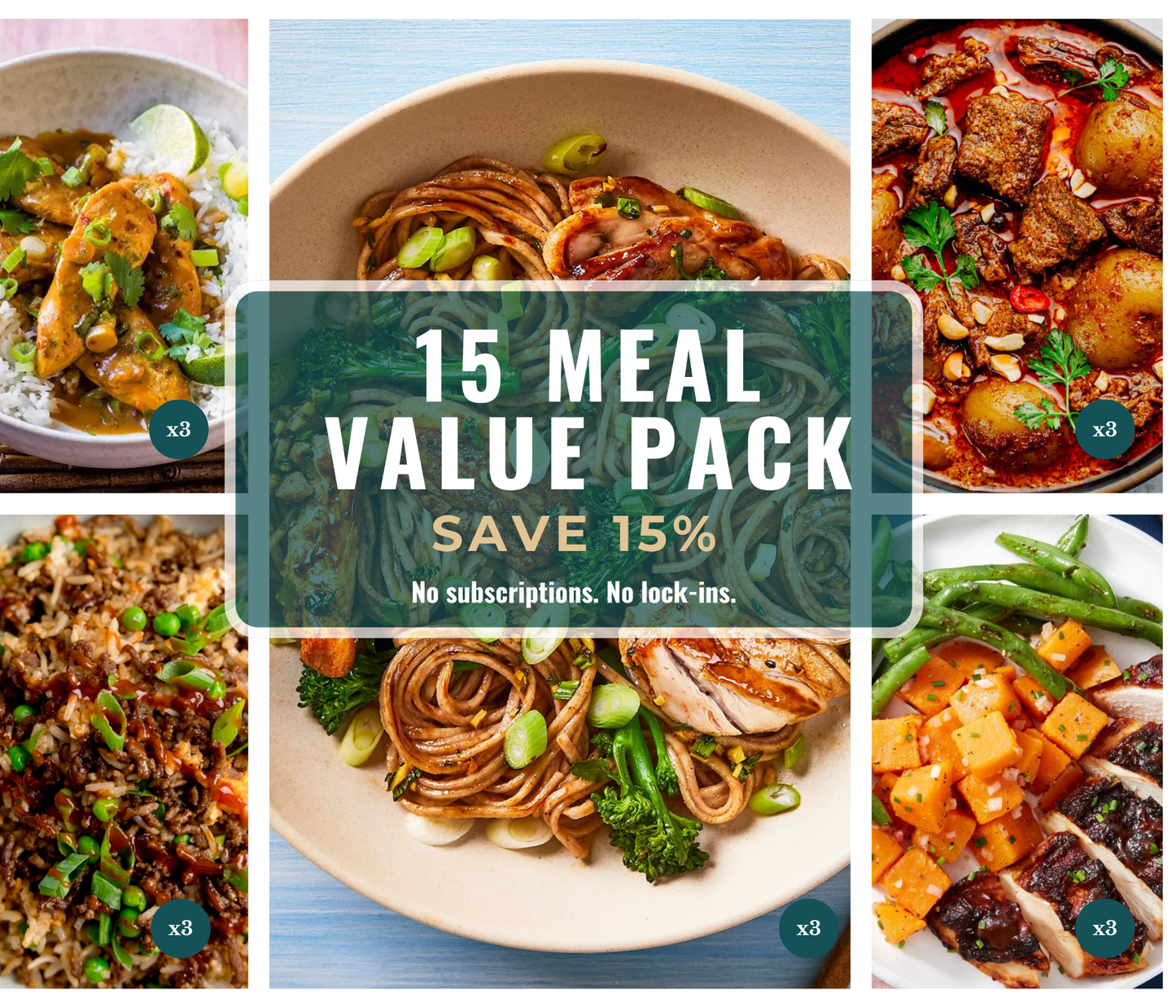 15 Meal Value Pack – Save 15%