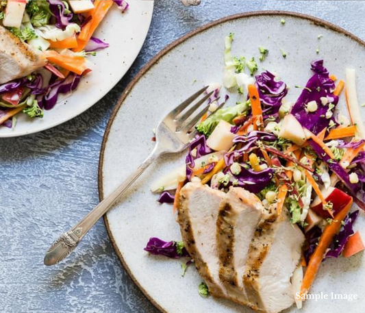 Smoky BBQ Chicken with Sweet Potato & Corn Slaw