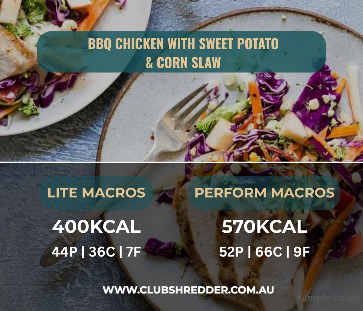 Smoky BBQ Chicken with Sweet Potato & Corn Slaw