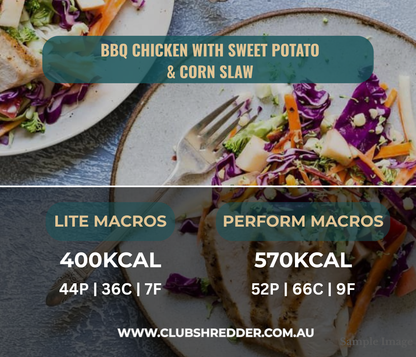 Smoky BBQ Chicken with Sweet Potato & Corn Slaw