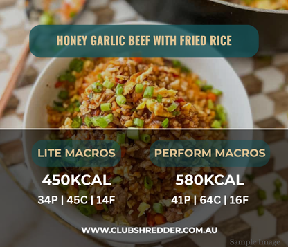 Honey Garlic Beef with Fried Rice
