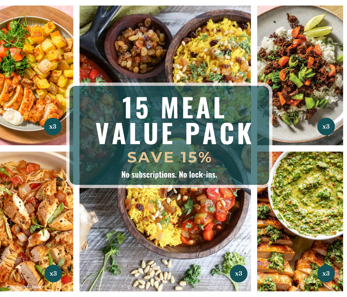 15 Meal Value Pack – Save 15%