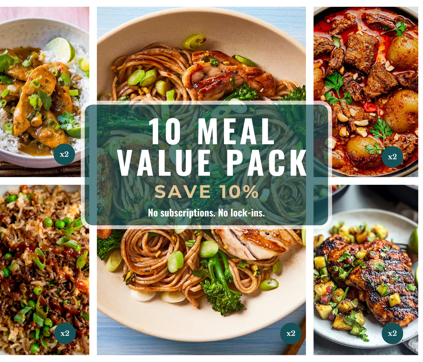 10 Meal Value Pack – Save 10%