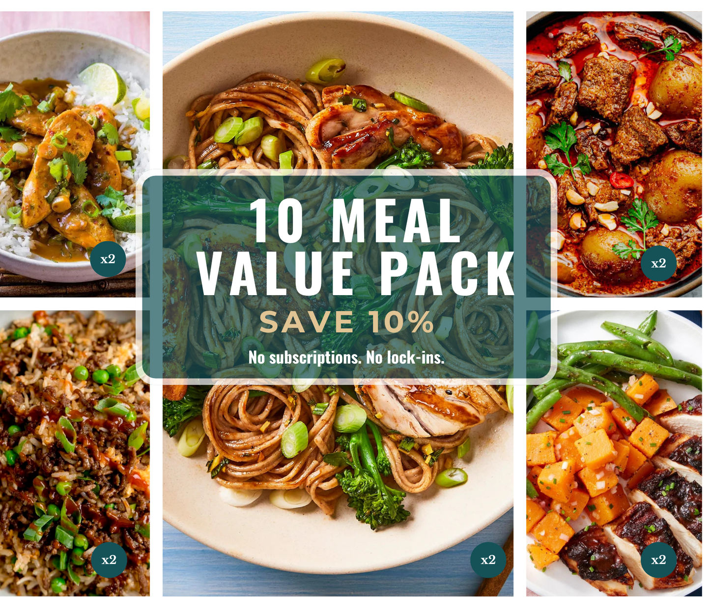 10 Meal Value Pack – Save 10%