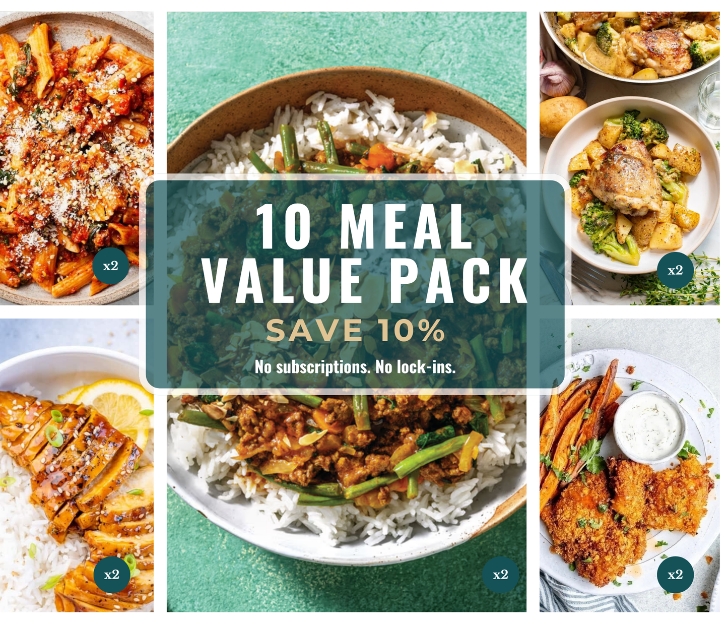 10 Meal Value Pack – Save 10%